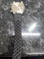Timex Mens Q Chrono Watch with Black Silicone Strap TW2V70100