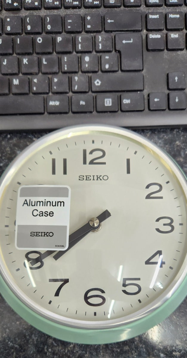 Seiko Clocks Turquoise Wall Clock QXA761M