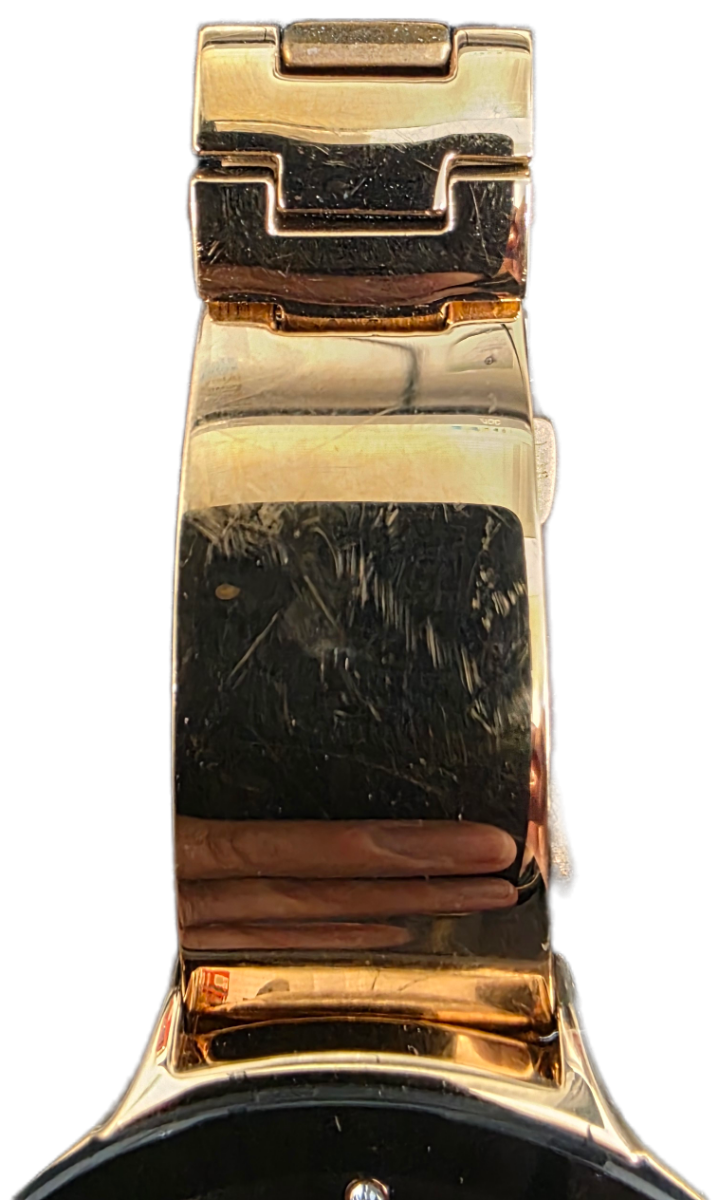 Gwylio Ostele i Ferched Storm gyda Deial Du a Strap Bangle Aur Rhosyn 47401/RG **Wedi'i Adnewyddu**