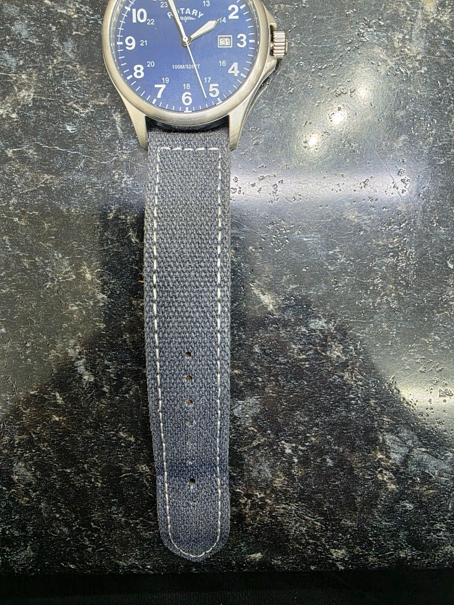 Rotary Mens Pilot Watch with Blue Dial GS00473/52