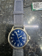 Rotary Mens Pilot Watch with Blue Dial GS00473/52