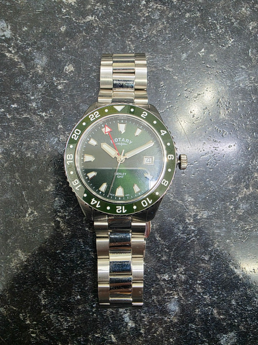 Rotary Mens Classic Watch with Green Dial GB05108/24