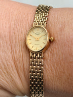 Rotary Ladies 9ct Gold Watch with Champagne Dial and 9ct Gold Bracelet *Refurbished*