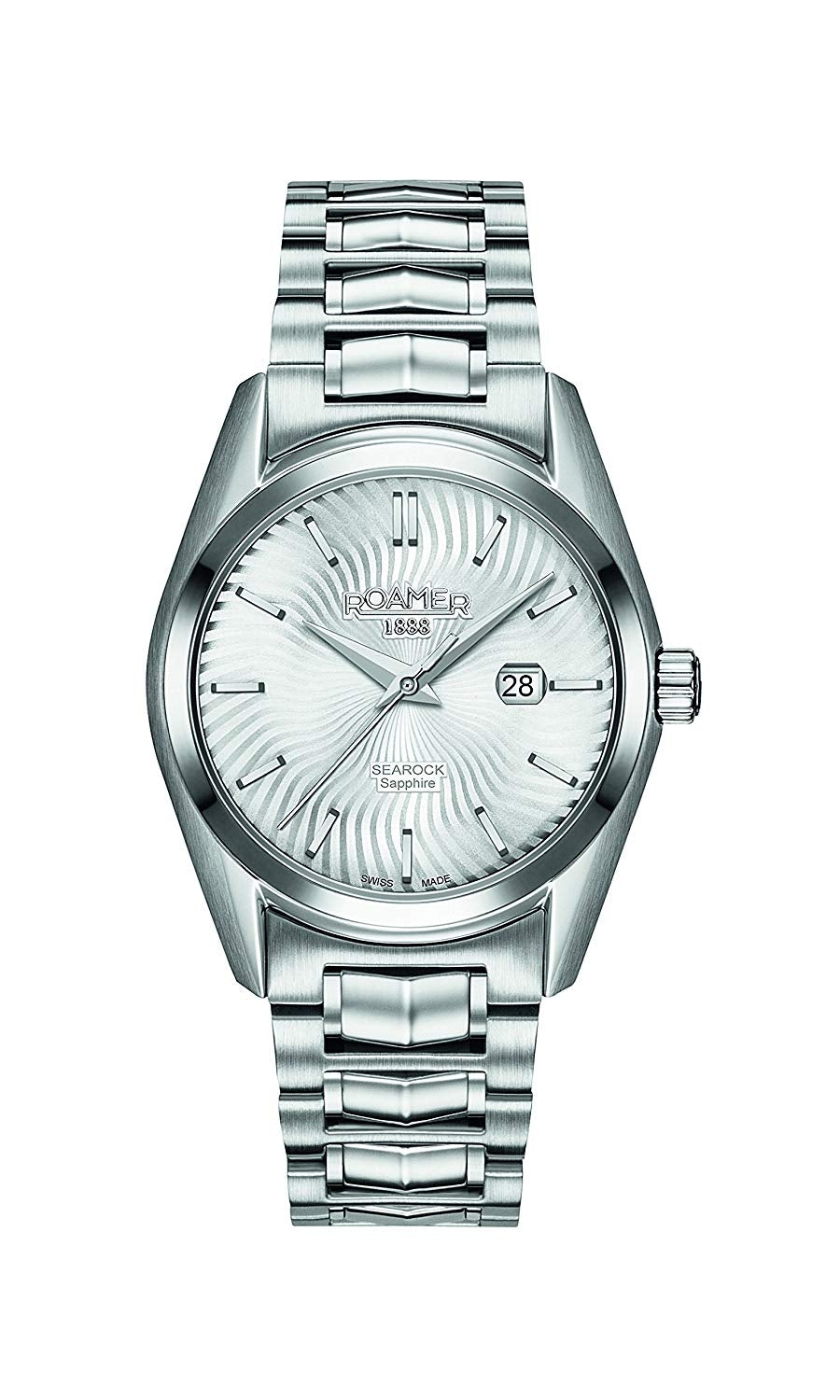 Roamer Women's Quartz Watch Silver Dial Silver Stainless Steel Bracelet 203844 41 15 20 RRP £359