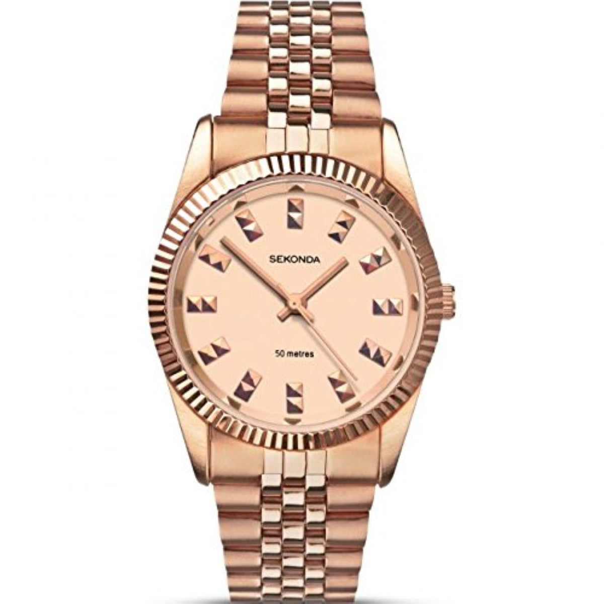 Sekonda Women's Watch Rose Gold Dial Rose Gold Bracelet 2068