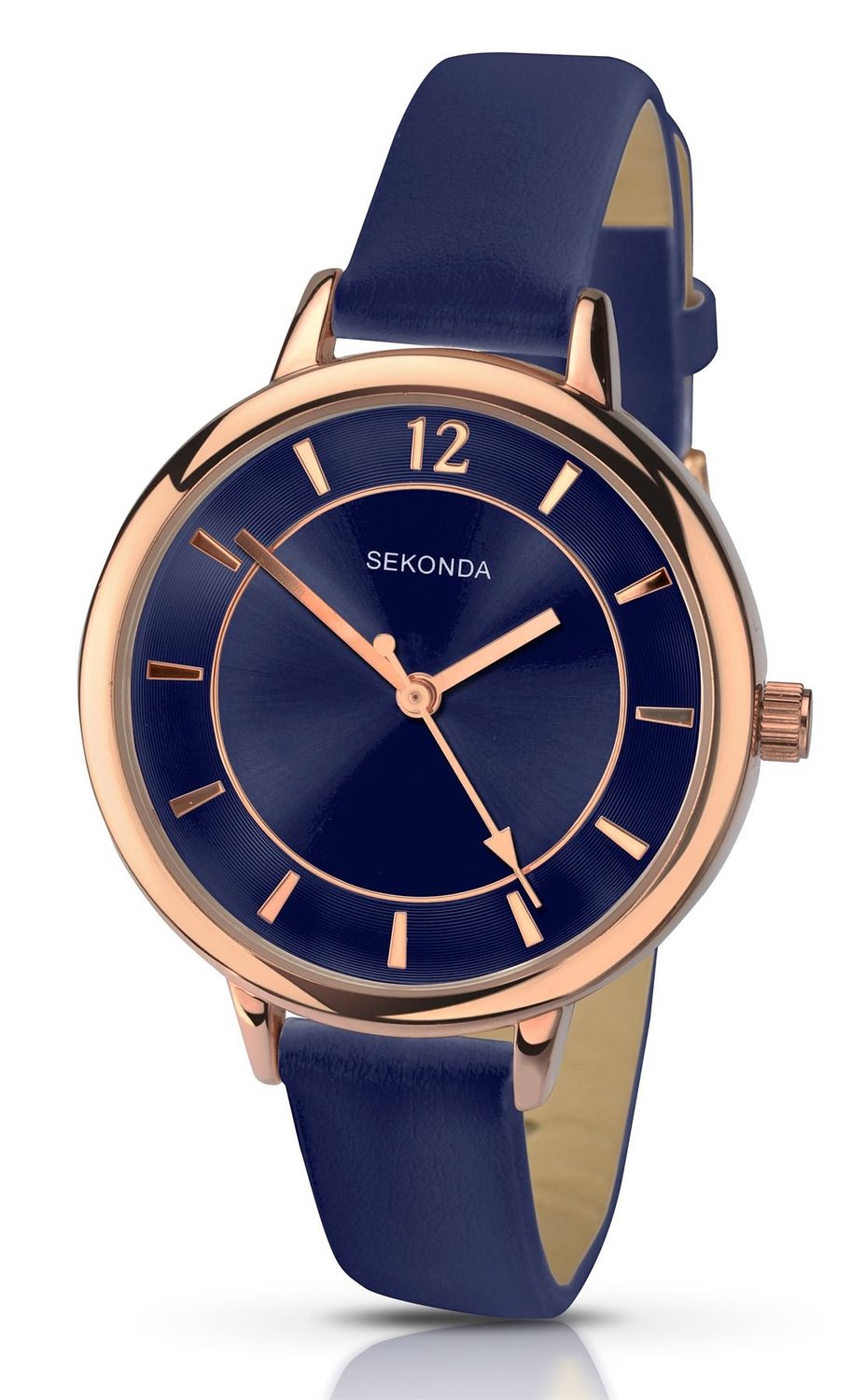 Sekonda Women's Quartz Watch with Blue Dial Analogue Display and Blue PU Strap 2136.27