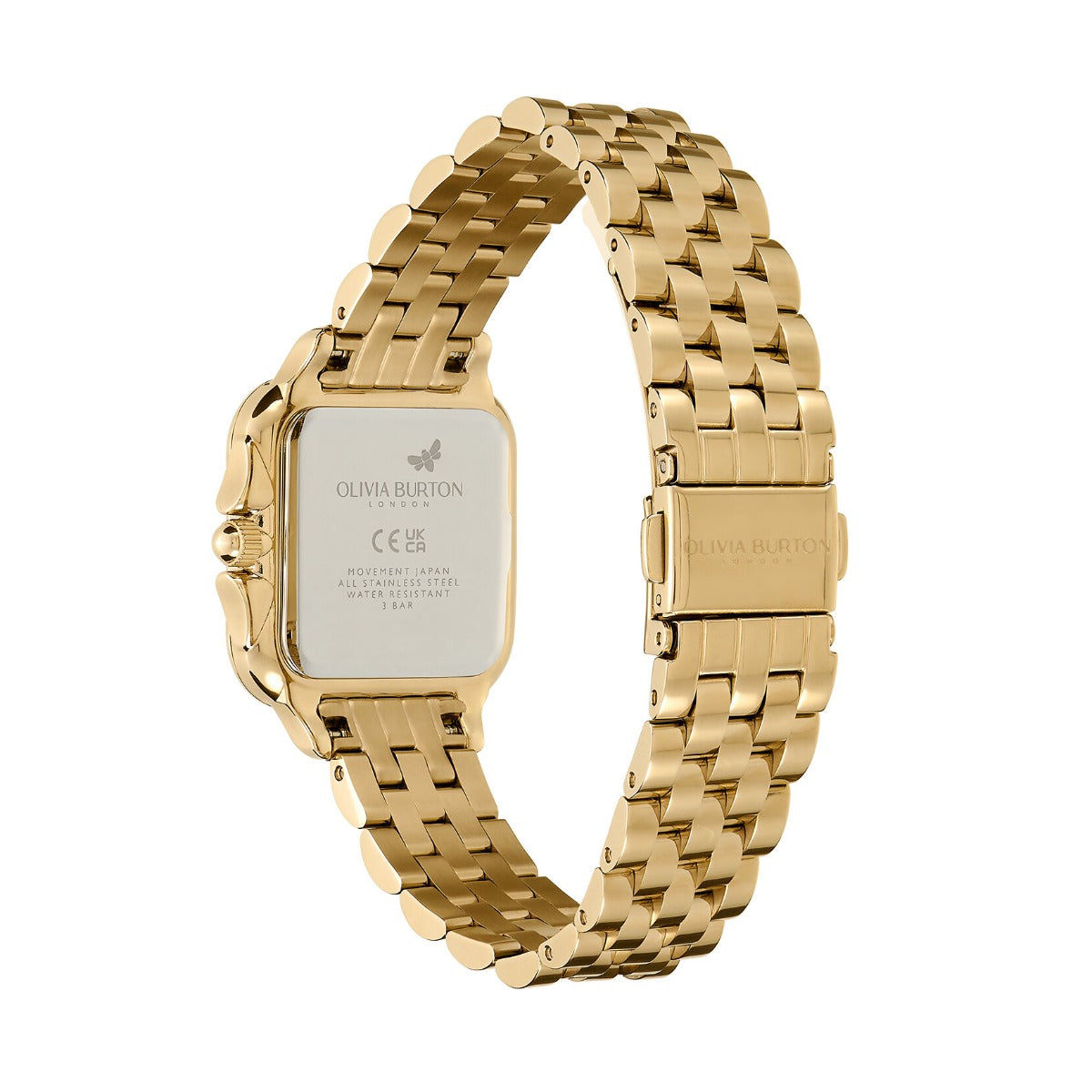 Olivia Burton Grosvenor Classic Ladies Watch with Gold Dial and Gold Bracelet 2400084