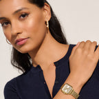 Olivia Burton Grosvenor Classic Ladies Watch with Gold Dial and Gold Bracelet 2400084