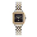 Olivia Burton Grosvenor Classic Ladies Watch with Black Dial and Two Tone Bracelet 24000124