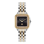 Olivia Burton Grosvenor Classic Ladies Watch with Black Dial and Two Tone Bracelet 24000124