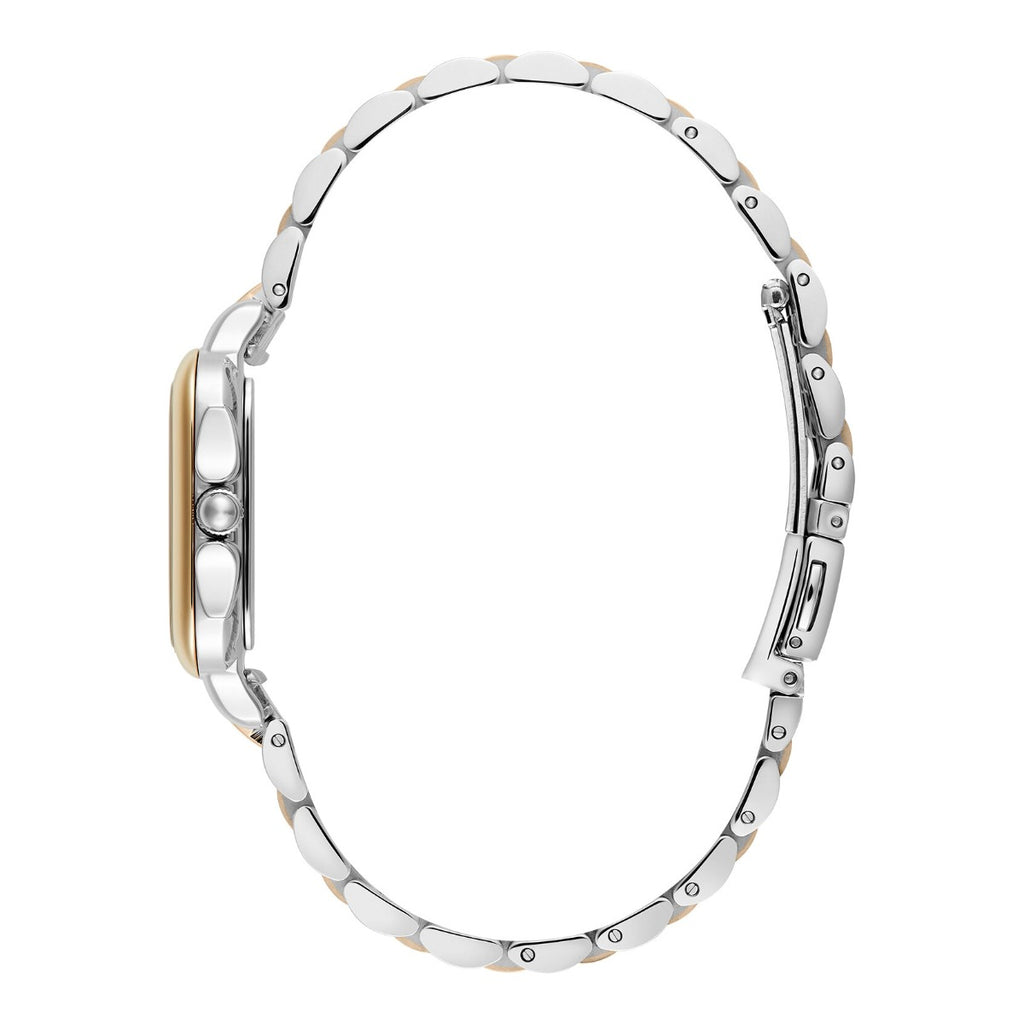 Olivia Burton Grosvenor Classic Ladies Watch with Black Dial and Two Tone Bracelet 24000124