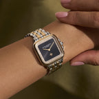 Olivia Burton Grosvenor Classic Ladies Watch with Black Dial and Two Tone Bracelet 24000124