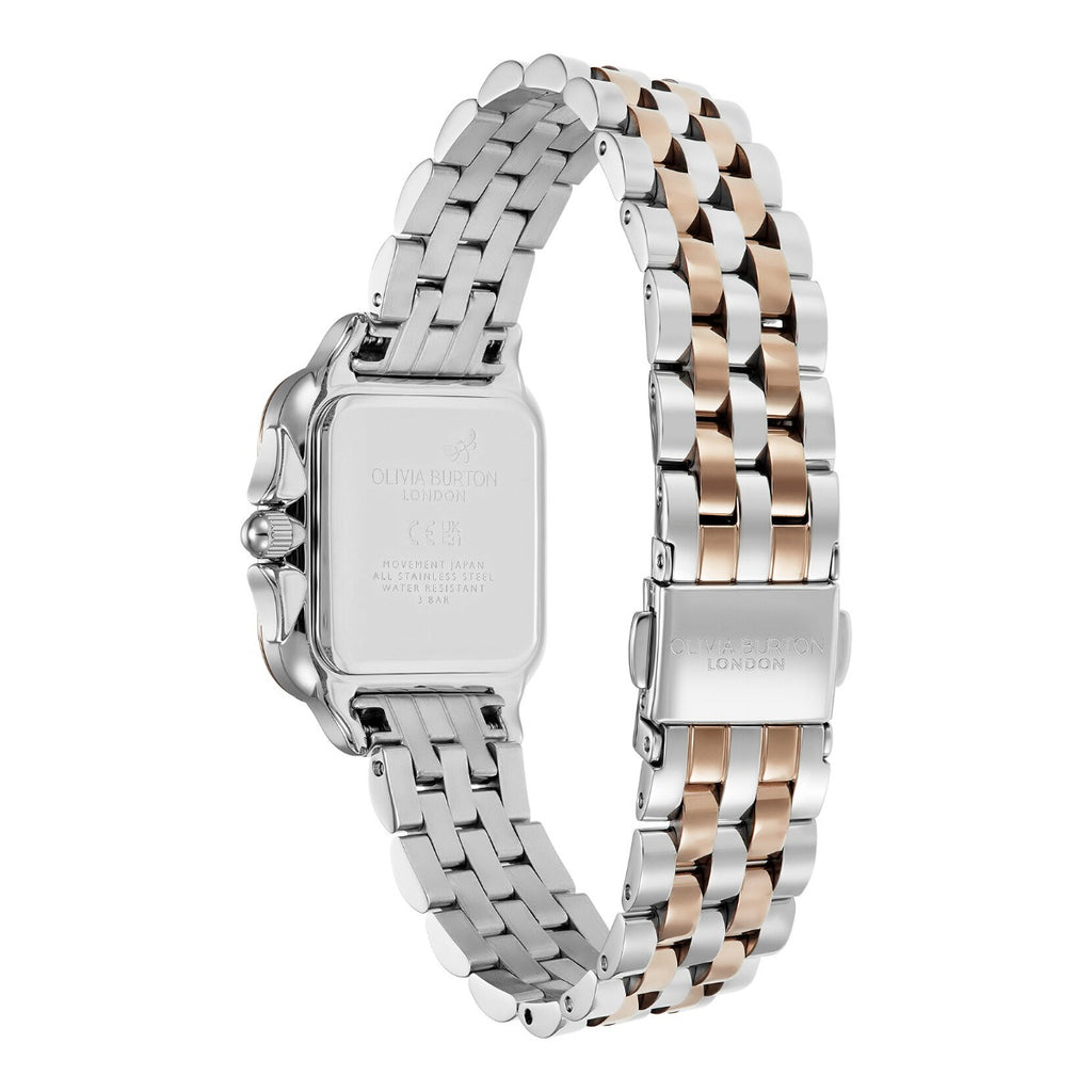Olivia Burton Grosvenor Classic Ladies Watch with Silver Dial and Two Tone Bracelet 24000125
