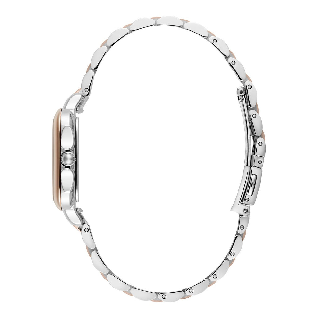 Olivia Burton Grosvenor Classic Ladies Watch with Silver Dial and Two Tone Bracelet 24000125