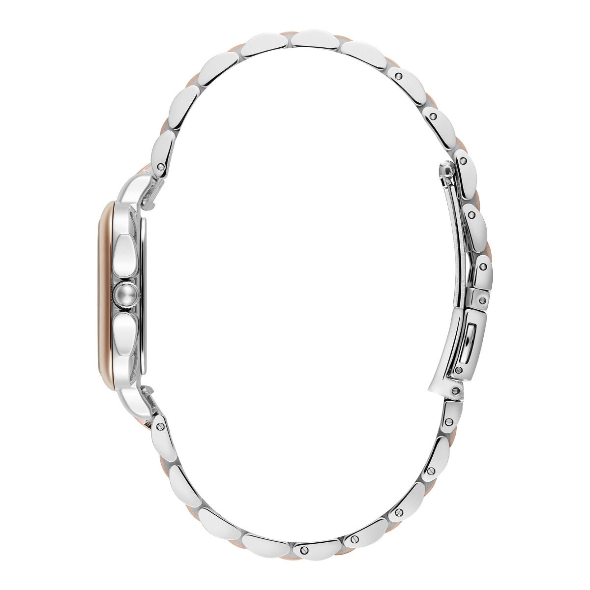 Olivia Burton Grosvenor Classic Ladies Watch with Silver Dial and Two Tone Bracelet 24000125