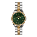 Olivia Burton Bejewelled Ladies Watch with Green Dial and Two Tone Bracelet 24000137