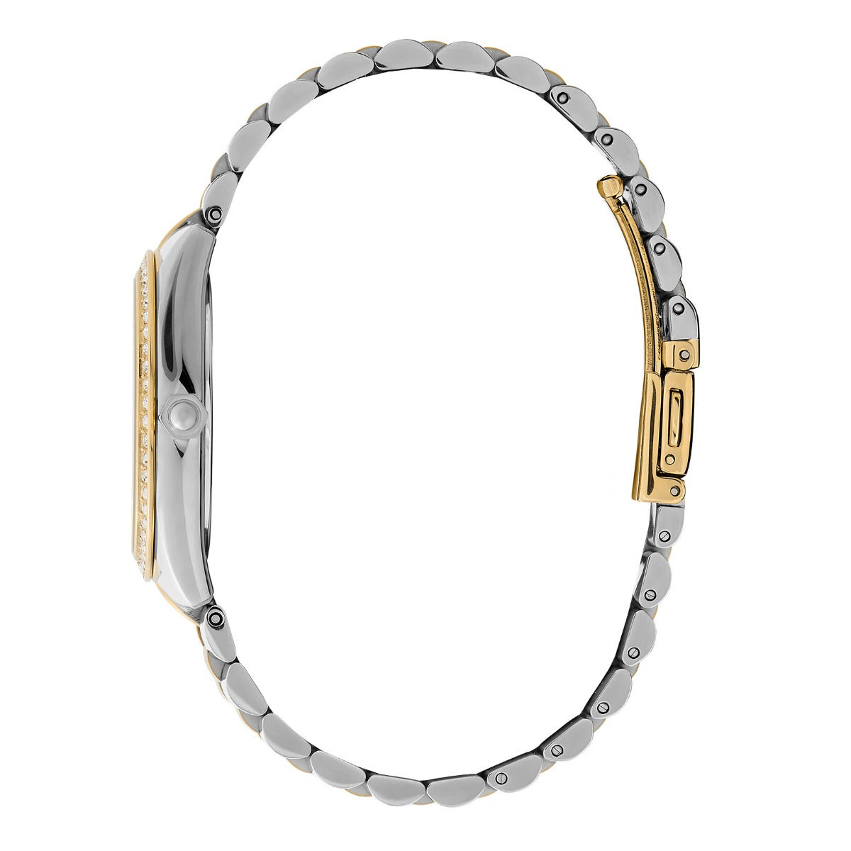 Olivia Burton Bejewelled Ladies Watch with Green Dial and Two Tone Bracelet 24000137