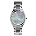 Olivia Burton Lustre Ladies Watch with Mother of Pearl Dial and Silver Bracelet 24000149