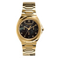 Olivia Burton Lustre Ladies Watch with Black Mother of Pearl Dial and Gold Bracelet 24000150