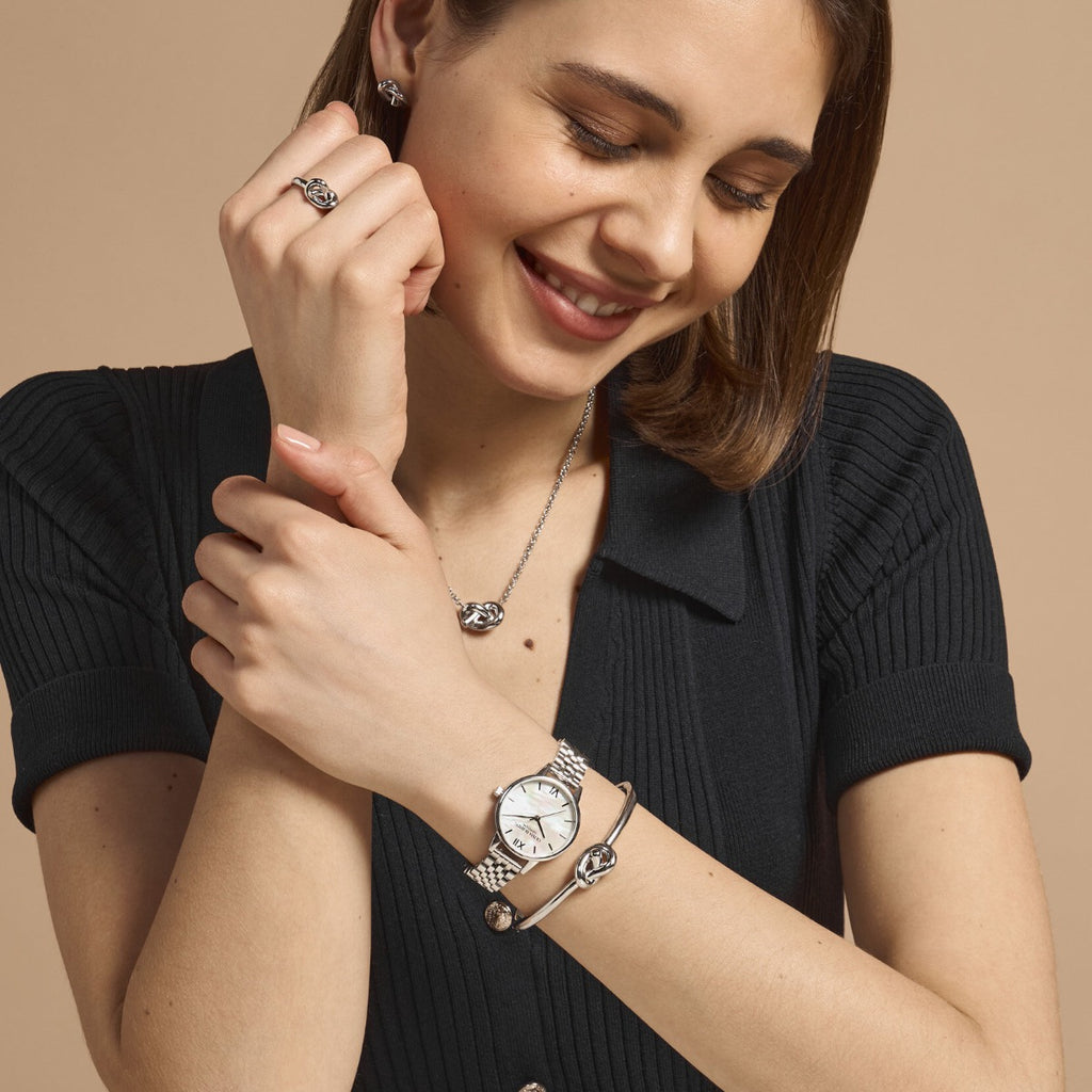 Olivia Burton Ladies Watch with Mother of Pearl Dial and Silver Bracelet 24000168