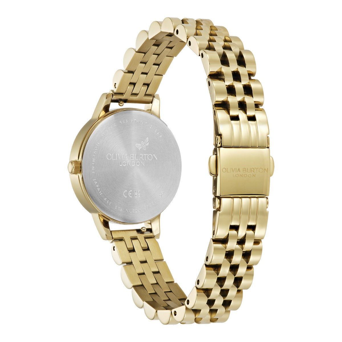 Olivia Burton Ladies Watch with Mother of Pearl Dial and Gold Bracelet 24000169