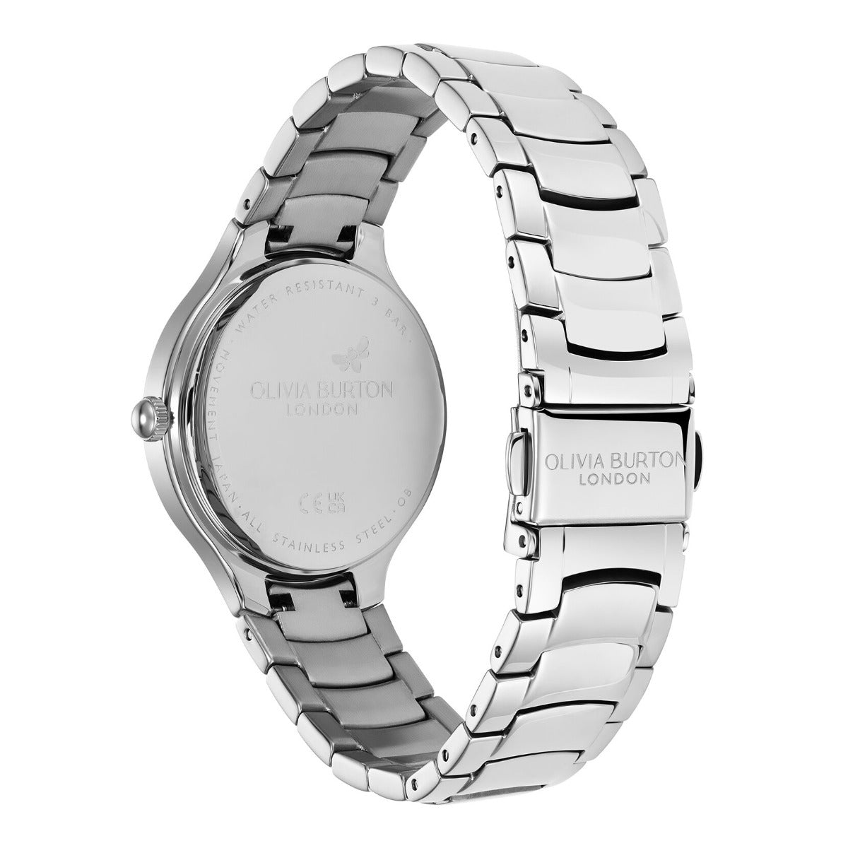 Olivia Burton Lea Classic Ladies Watch with Pink Dial and Silver Bracelet 24000208