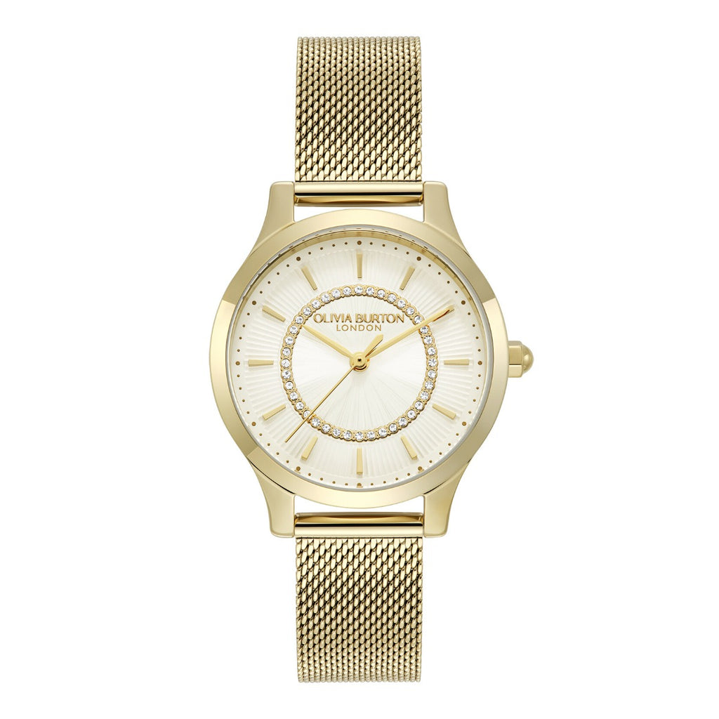 Olivia Burton Wonderlust Classic Ladies Watch with Ivory Dial and Gold Strap 24000214