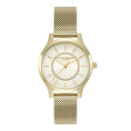 Olivia Burton Wonderlust Classic Ladies Watch with Ivory Dial and Gold Strap 24000214