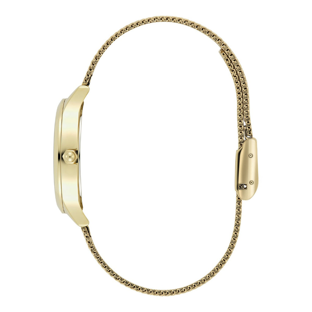 Olivia Burton Wonderlust Classic Ladies Watch with Ivory Dial and Gold Strap 24000214