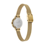 Gwyliad Clasurol i Fenywod Olivia Burton gyda Theial Gwyrdd a Strap Aur 24000246