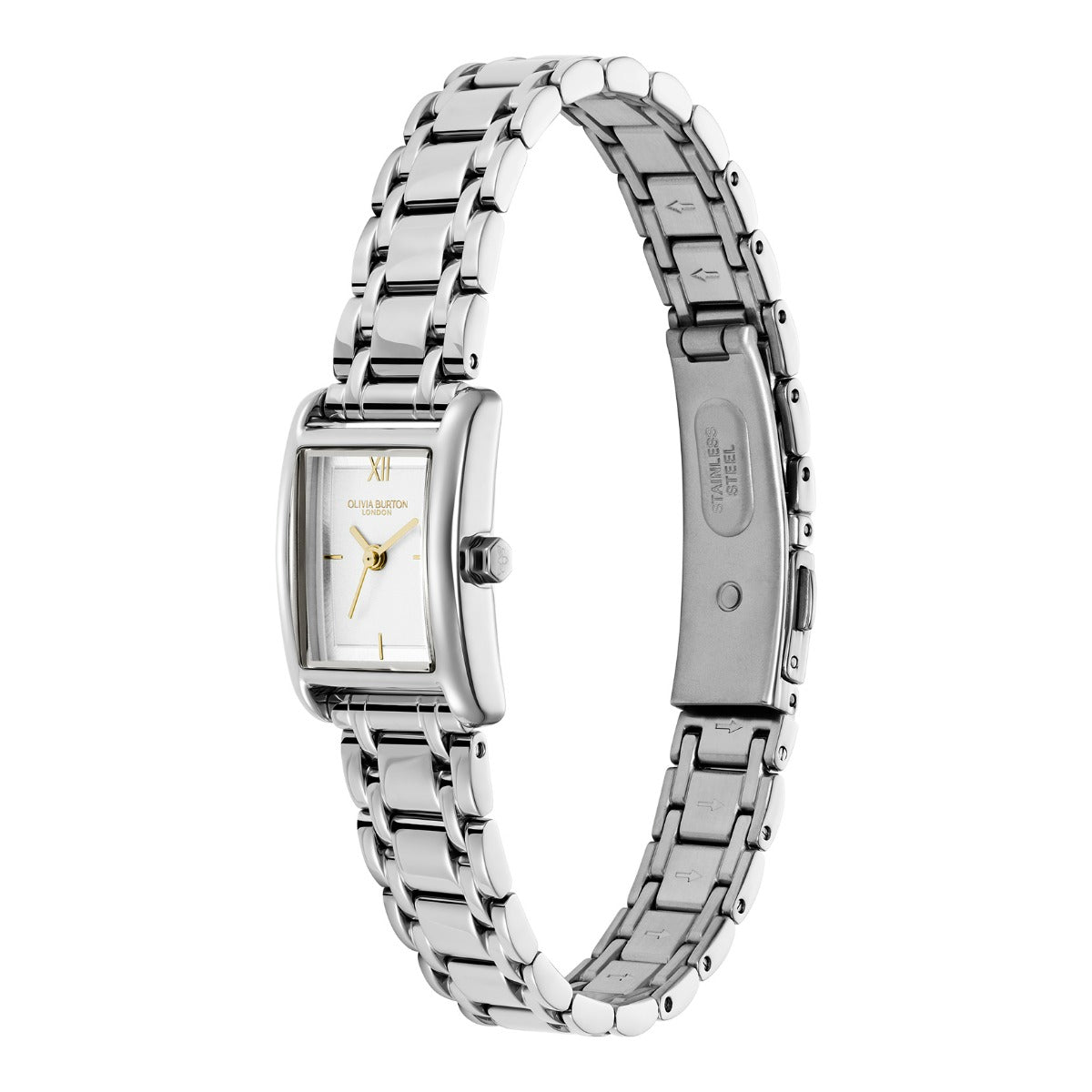 Olivia Burton Mini Grove Ladies Watch with White Dial and Silver Bracelet 24000281