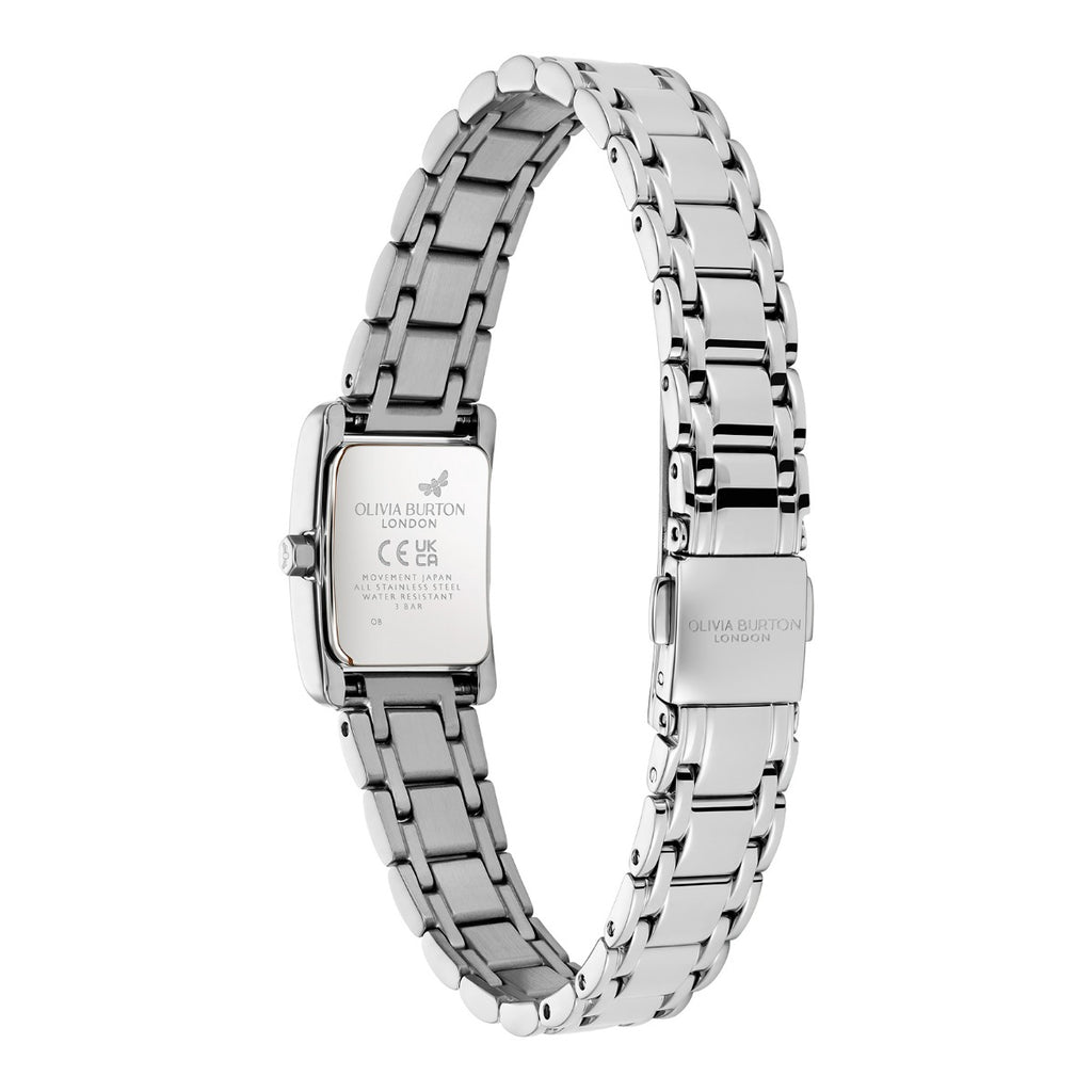 Olivia Burton Mini Grove Ladies Watch with White Dial and Silver Bracelet 24000281