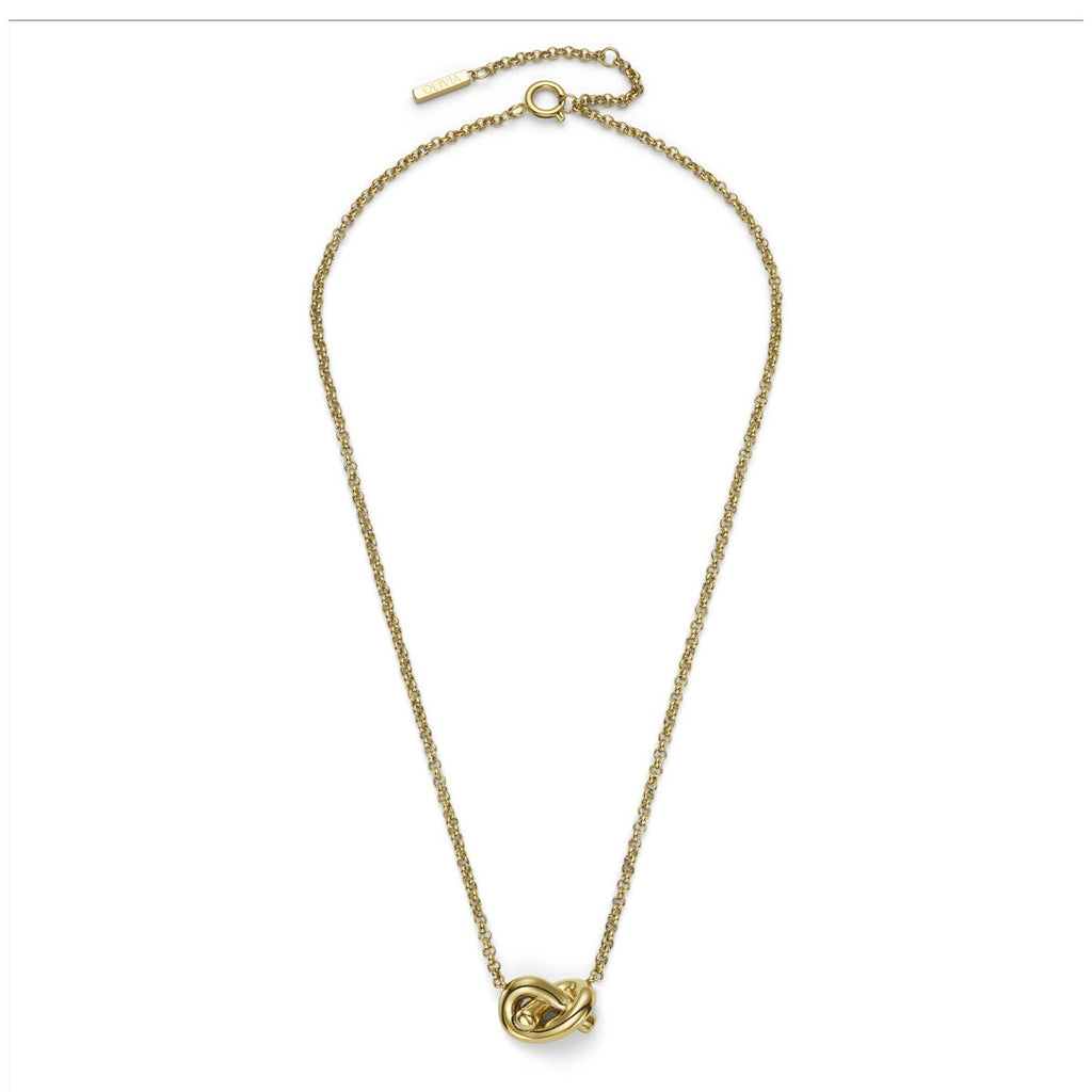 Olivia Burton Lovers Knot Gold Plated Necklace 24100221