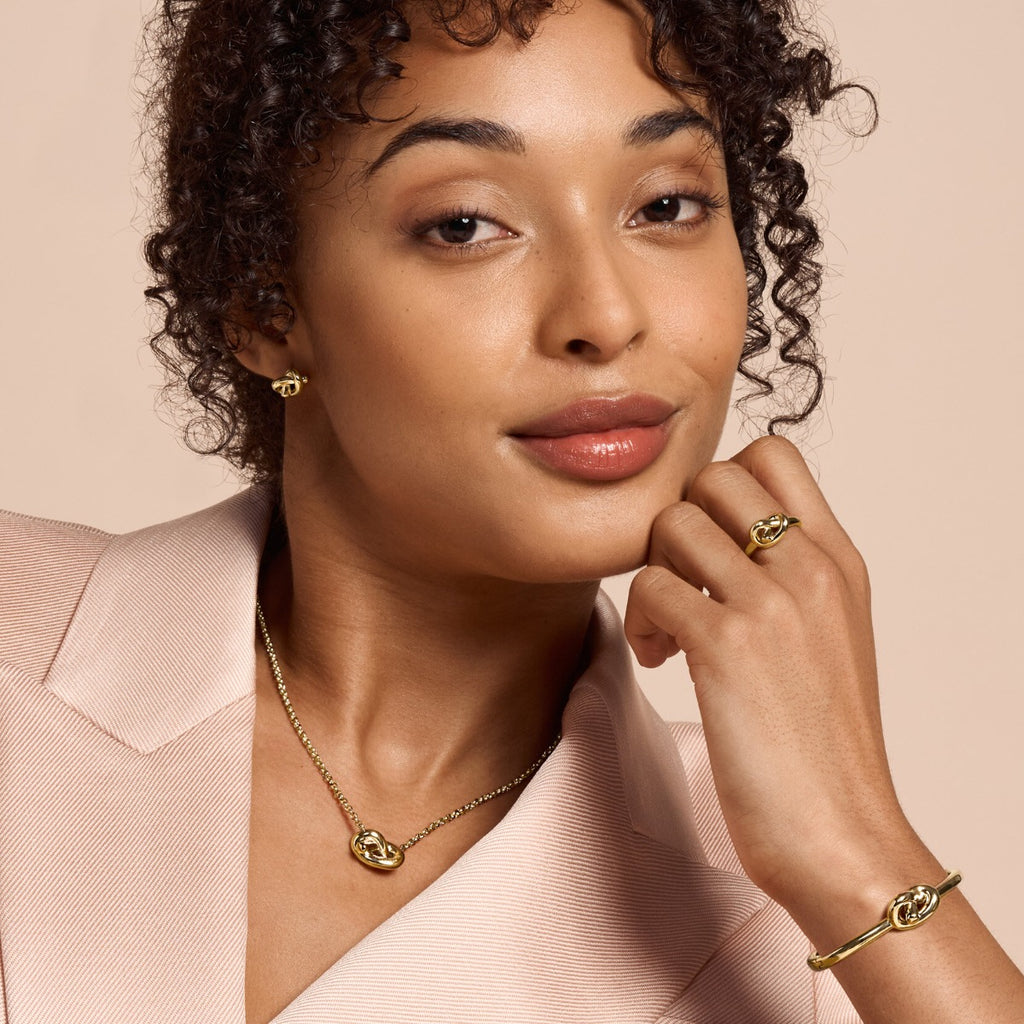 Olivia Burton Lovers Knot Gold Plated Necklace 24100221