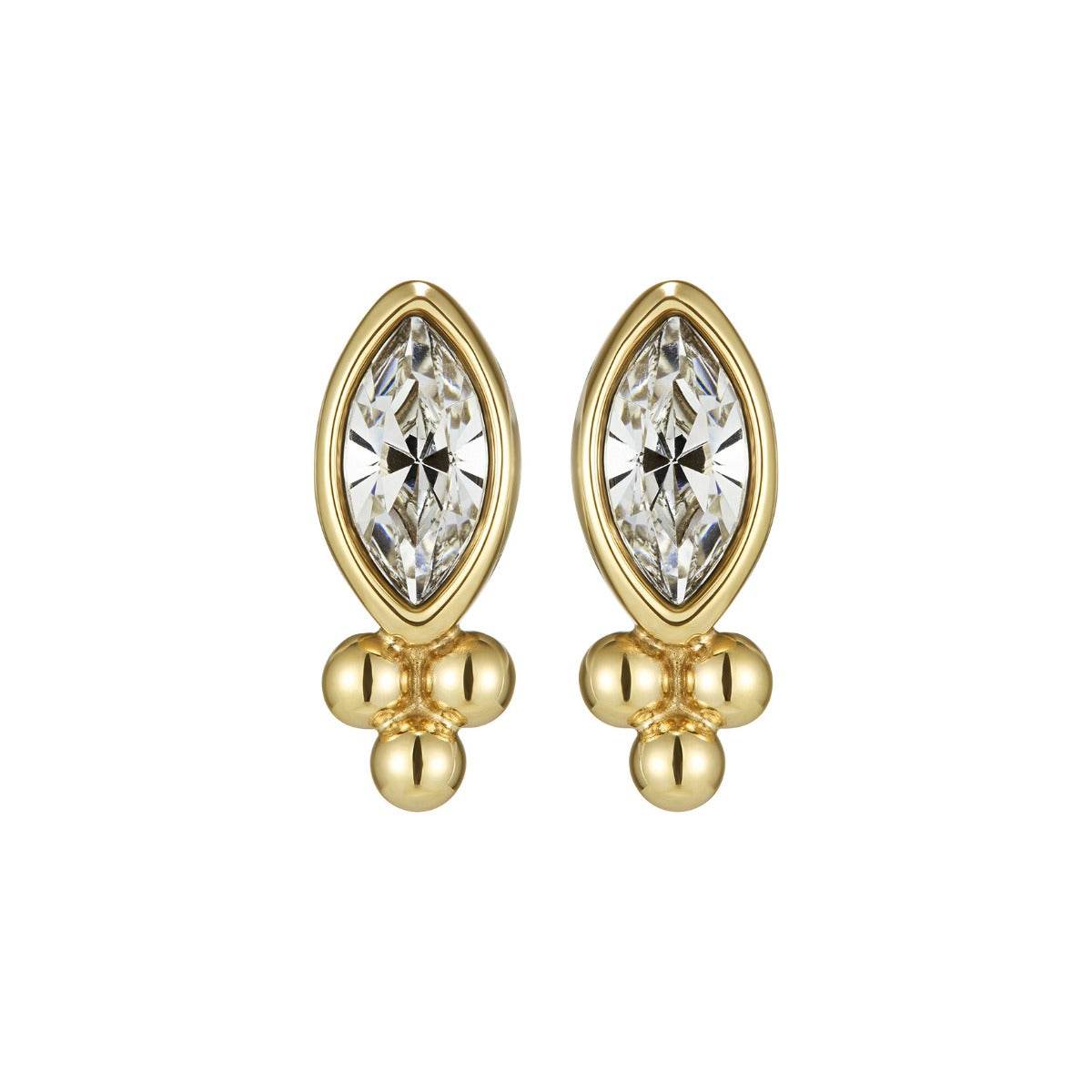 Clustdlysau Platiog Aur Cain Olivia Burton 24100286