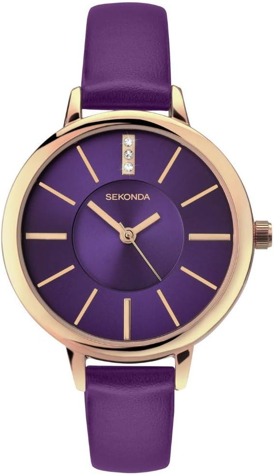 Sekonda Ladies Watch with Purple Dial and Purple Strap 2497