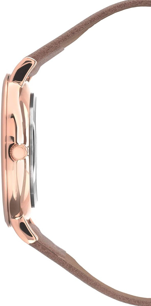 Sekonda Ladies Watch with Mother of Pearl Dial and Brown PU Strap 2558