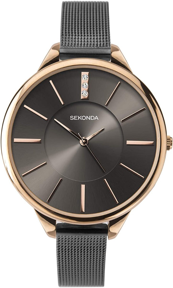 Sekonda Editions Ladies Classic Watch with Grey Milanese Strap 2597
