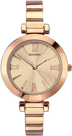 Sekonda Ladies Watch with Rose Gold Dial and Rose Gold Strap Strap 2641