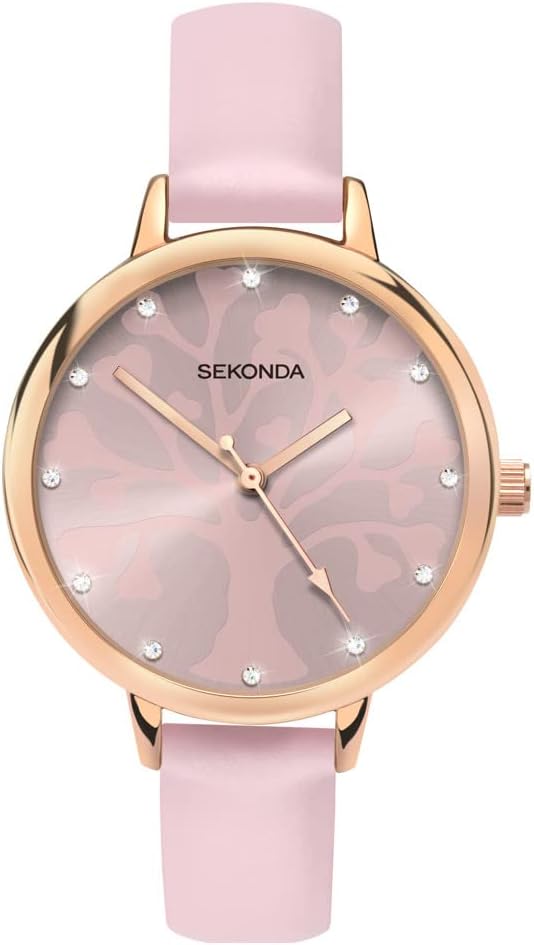 Sekonda Ladies Tree of Life Watch with Pink Strap 2650