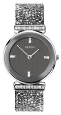 Seksy Rocks® Grey Dial Swarovski® Stone Set Bracelet Ladies Watch 2657 RRP £99.99