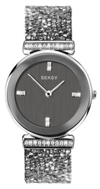 Seksy Rocks® Grey Dial Swarovski® Stone Set Bracelet Ladies Watch 2657 RRP £99.99