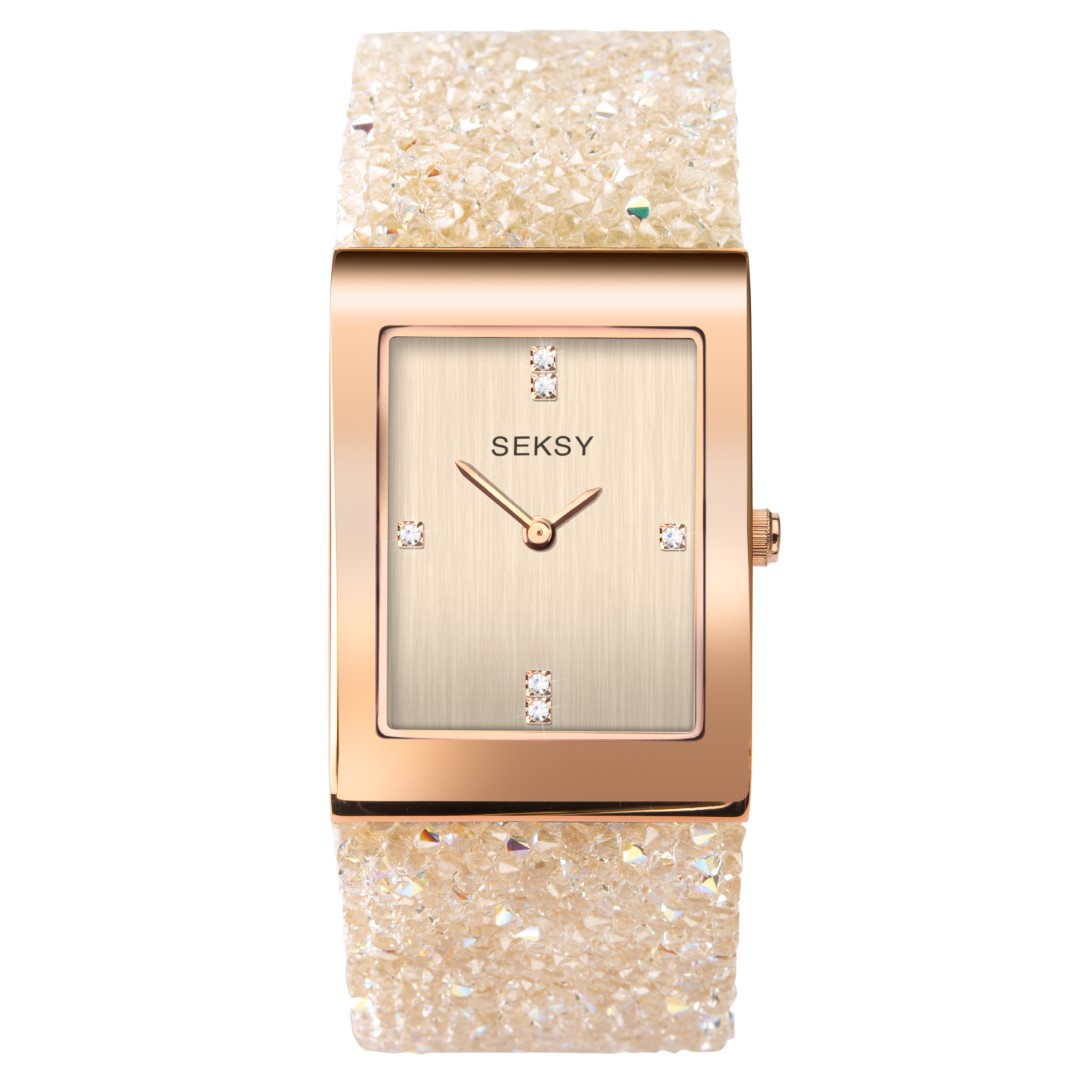 Sekonda Rocks Ladies Rose Gold & Nude Bracelet Watch 2722