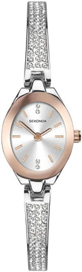 Gwylio Breichled Set Cerrig Dau Dôn i Fenywod Sekonda 2783