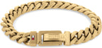 Tommy Hilfiger Men's Gold Plated Stainless Steel Curb Chain Bracelet 2790434