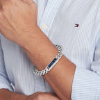 Tommy Hilfiger Men's Semi Precious On Metal Bracelet 2790538