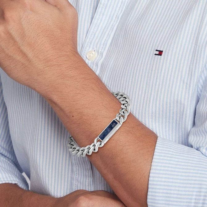 Tommy Hilfiger Men's Semi Precious On Metal Bracelet 2790538