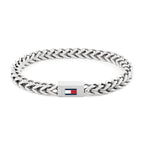 Tommy Hilfiger Stainless Steel Braided Logo Clasp Bracelet 2790647