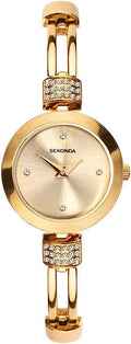 Sekonda Ladies Watch with Gold Dial and Gold Bracelet 2799