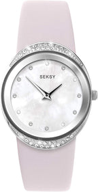 Sekonda Seksy Classic Ladies Watch with Mother of Pearl Dial and Pink Leather Strap 2915